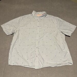 Racing Green British Style Men's‎ Blue Size 2XL Shirt Bike All Over Print